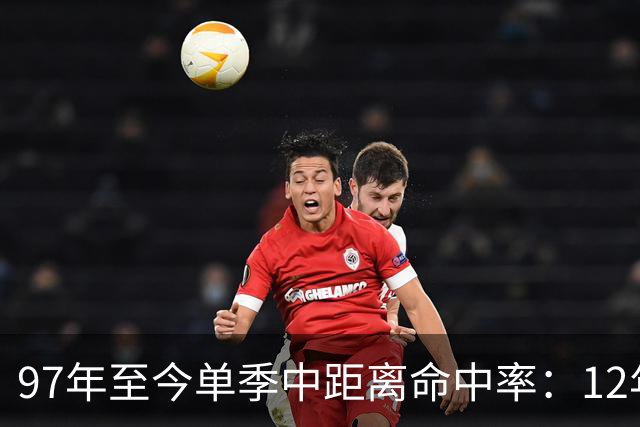 97年至今单季中距离命中率：12年贾米森最铁 嘴哥&威少&乔治在列